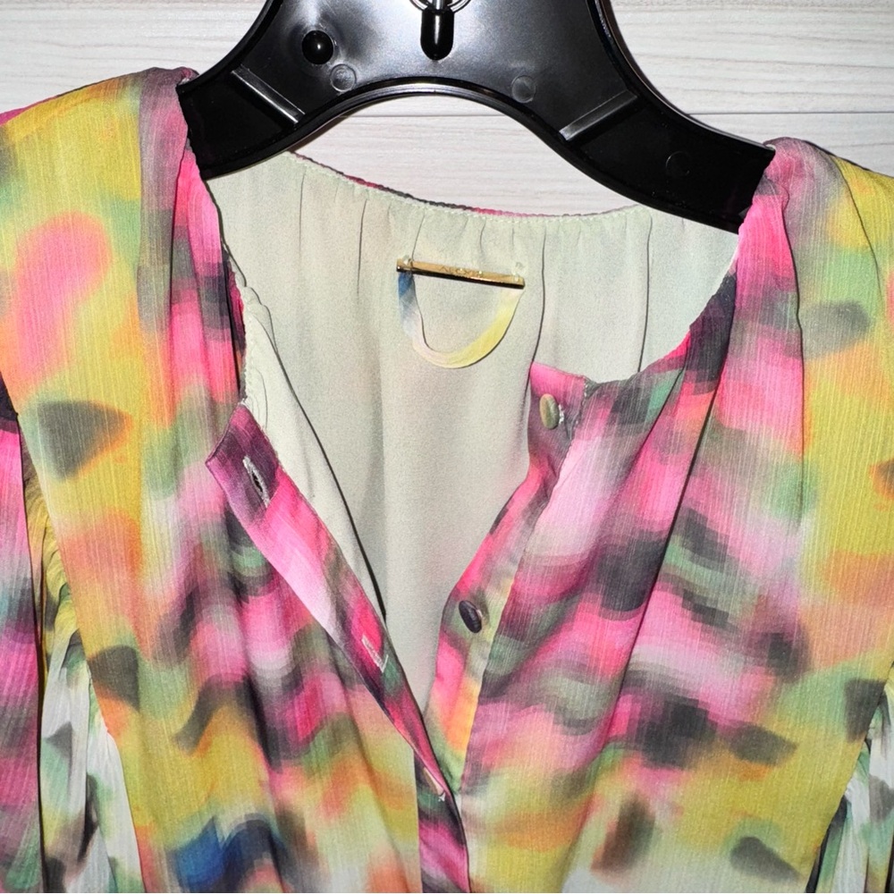 Alexis Leonie Crepe Minidress Iridescent Small - Picture 10 of 16